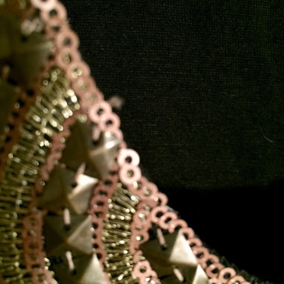 wd.ny cocktail short dress metallic embroidered - Picture 4 of 5